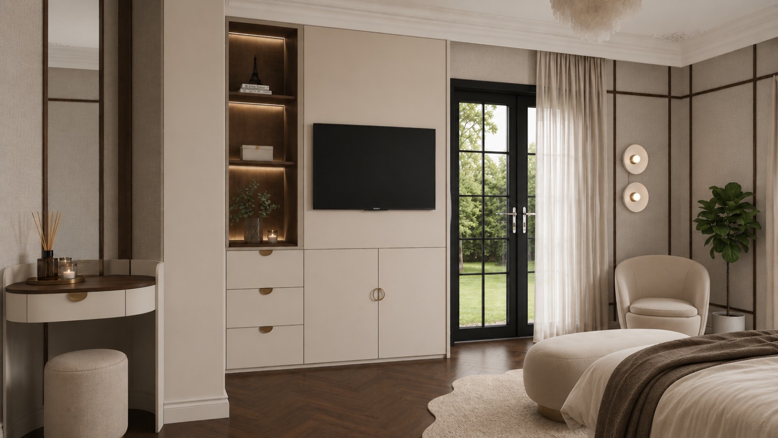 Custom millwork detail — Coral Gables